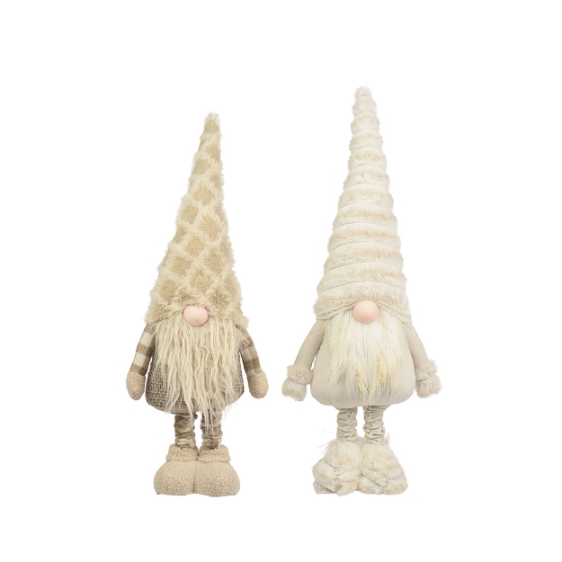 Image de Gnome polyester debout clair/beige H130