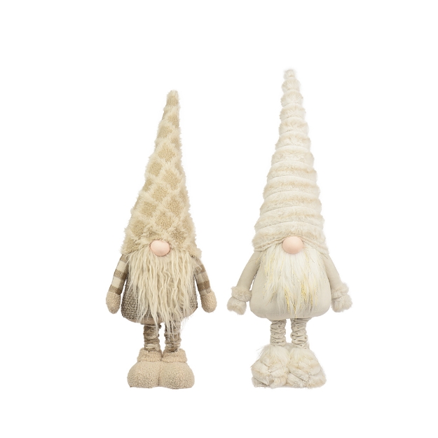 Image de Gnome polyester debout clair/beige H78
