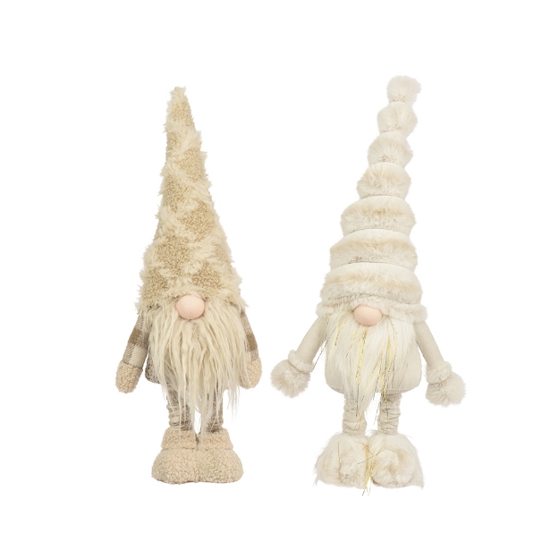 Image de Gnome polyester debout clair/beige H56