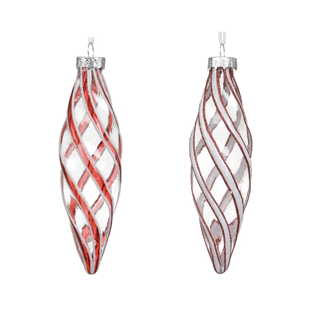 Image de Olive verre transparent 2col tartan H12,8