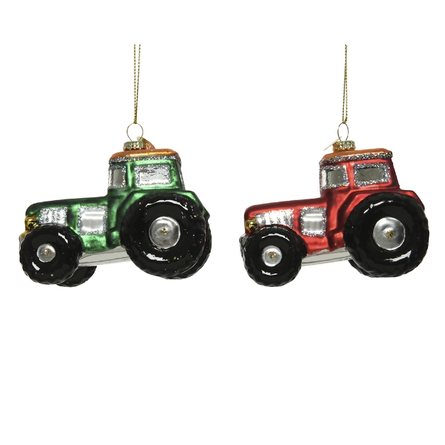 Image de Voiture tracteur verre 2col