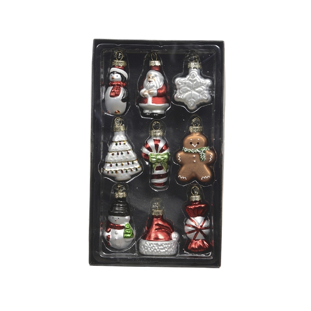 Image de Figurine verre Boite 9 pièces