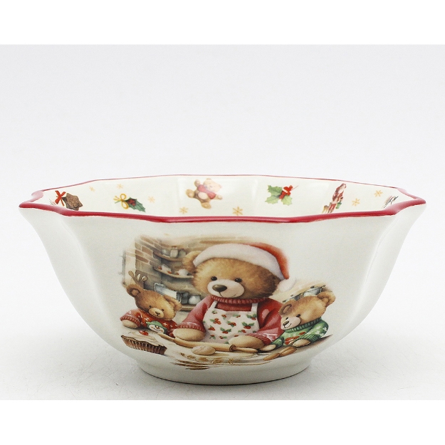 Image de Bol dolomite  motif ours D16,5