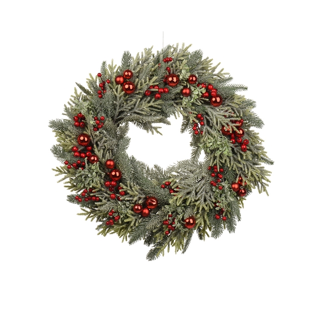 Image de Couronne base naturelle int vert/rge D60
