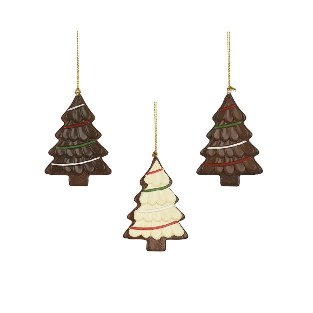 Image de Sapin polyresine br/coul H8,5