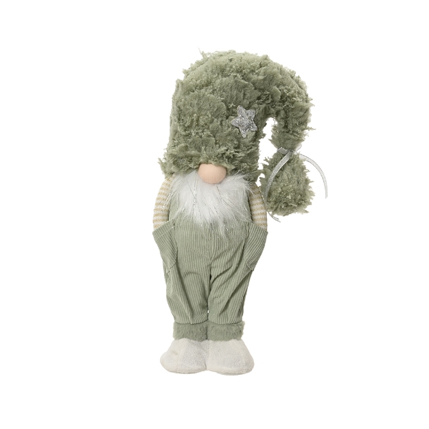 Image de Gnome polyester debout Vert clair H45
