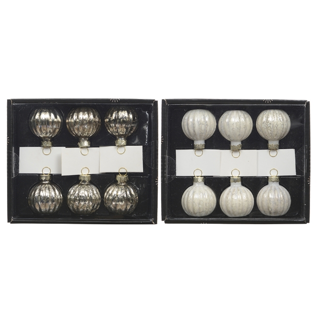 Image de Boules verre finition antique 2col Porte nom D4