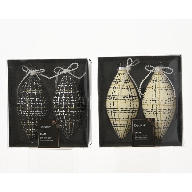Image de Olive verre a/lignes blanches, noeud perles 2col cha