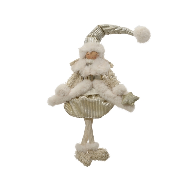 Image de Fille polyester assis creme H75