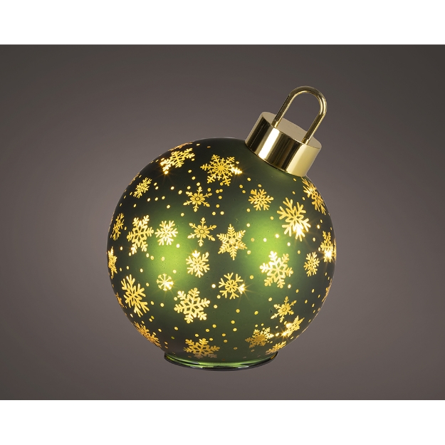 Image de Micro LED boule rotative verre fixe BO int vert D23