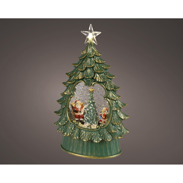 Image de LED lanterne a eau sapin vert/bl class H26 fixe