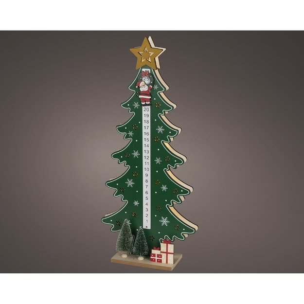 Image de LED paysage sapin calendrier avent fixe int H55,8