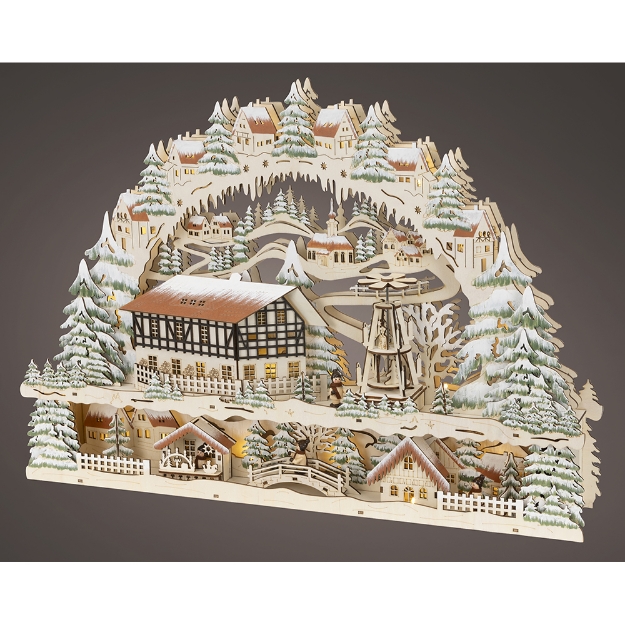 Image de LED paysage contrplaque fixe int arche+maison H45