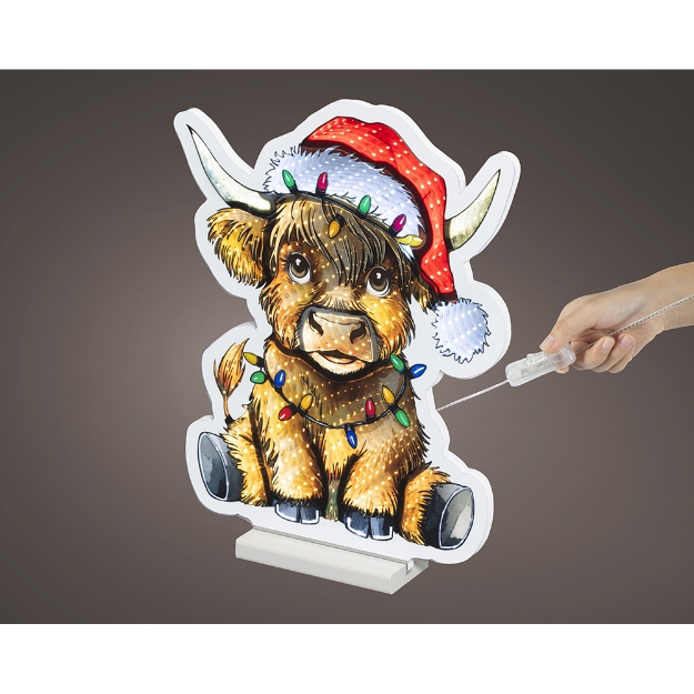 Image de LED luminaire effet infini pet fixe vache Highland H39,5