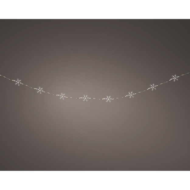 Image de Micro LED guirlande effet flash ext flocon L225