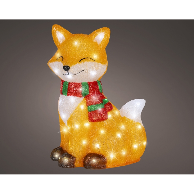 Image de LED renard acrylique fixe ext H49