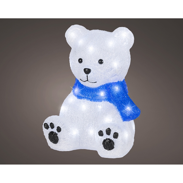 Image de LED ours acrylique fixe ext H30,2