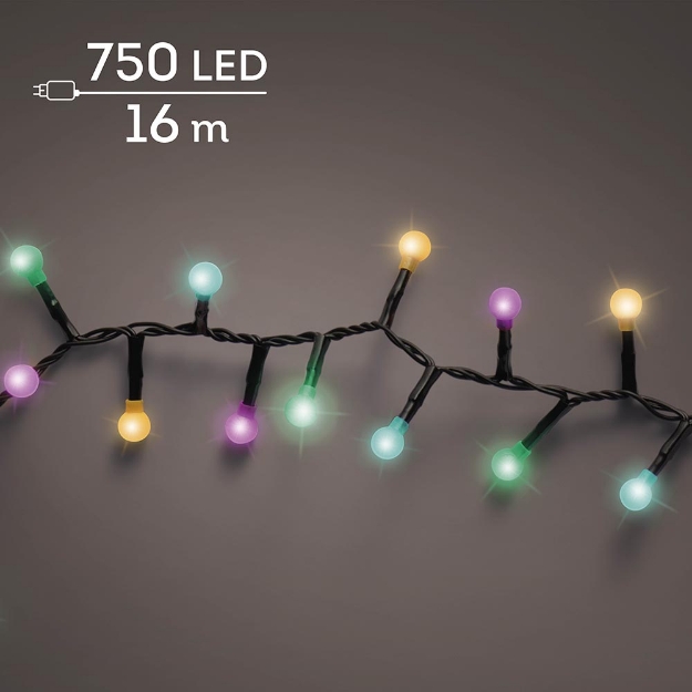 Image de LED guirl lampes cerise 8 fonctions effet clignotant ext multi pastel L1600