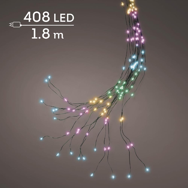Image de Micro LED chute sapin effet flash ext multi pastel L180