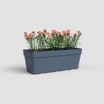 Image de JARDINIÈRE CAPRI RÉS.EAU 50CM V2 BLEU ARDOISE