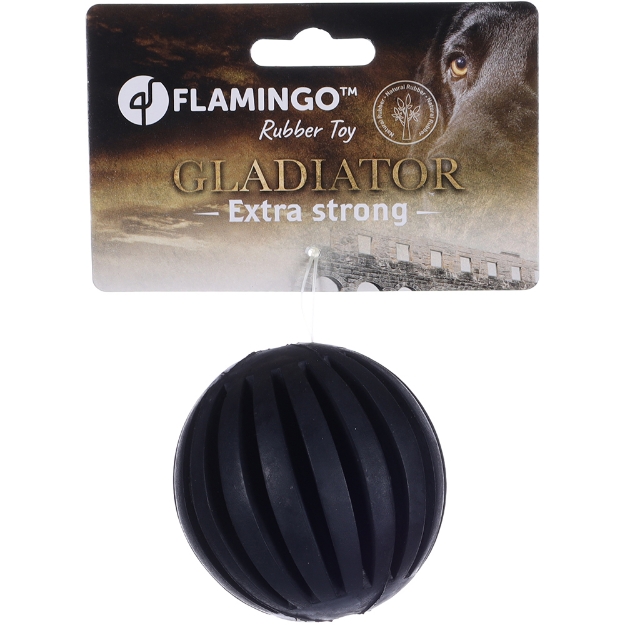 Image de CAOUTCHOUC GLADIATOR BALLE NOIR DIA 7,5CM