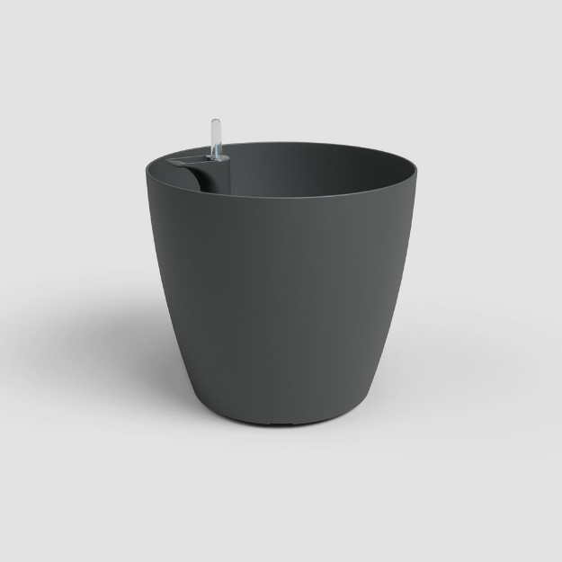 Image de POT SAN REMO MATE 36CM AUTO-ARROSAGE ANTHRACITE