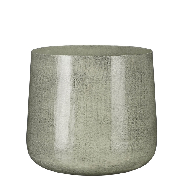 Image de Benson pot ronde gris cl. - h24xd26cm - Mica