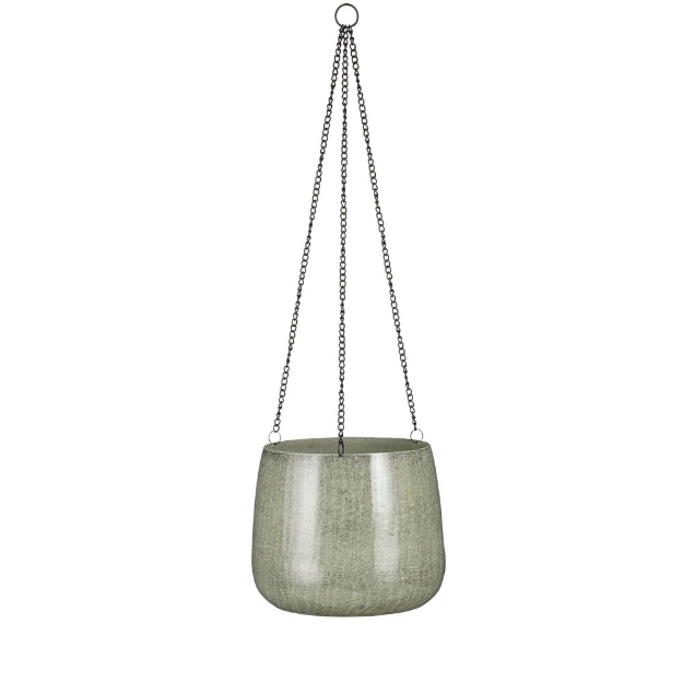Image de Benson pot suspendre gris cl. - h20xd23cm - Mica