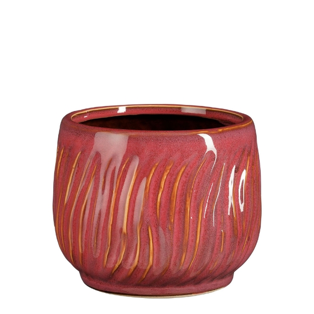 Image de Jula pot ronde rose - h11,5xd15cm - Mica