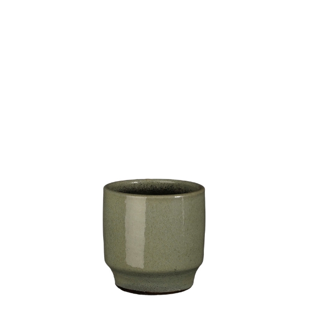Image de Diaz pot ronde vert - h14xd14cm - Mica