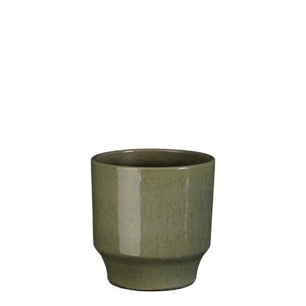 Image de Diaz pot ronde vert - h17xd17cm - Mica