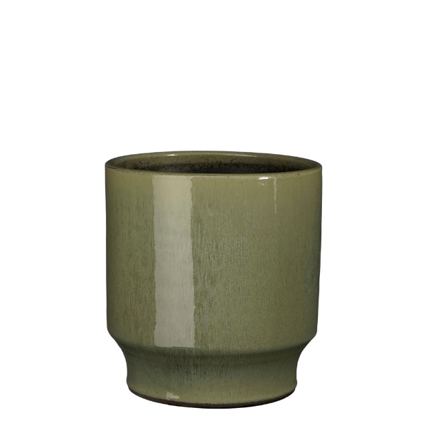 Image de Diaz pot ronde vert - h22xd21cm - Mica