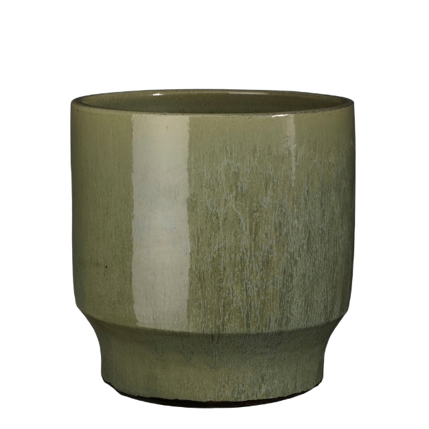 Image de Diaz pot ronde vert - h28xd27cm - Mica