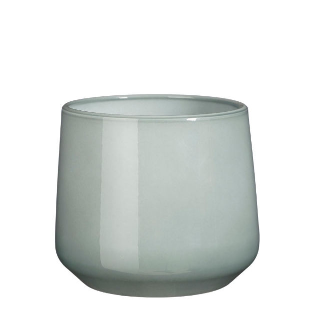 Image de Amber pot ronde gris cl. - h18xd21cm - Mica