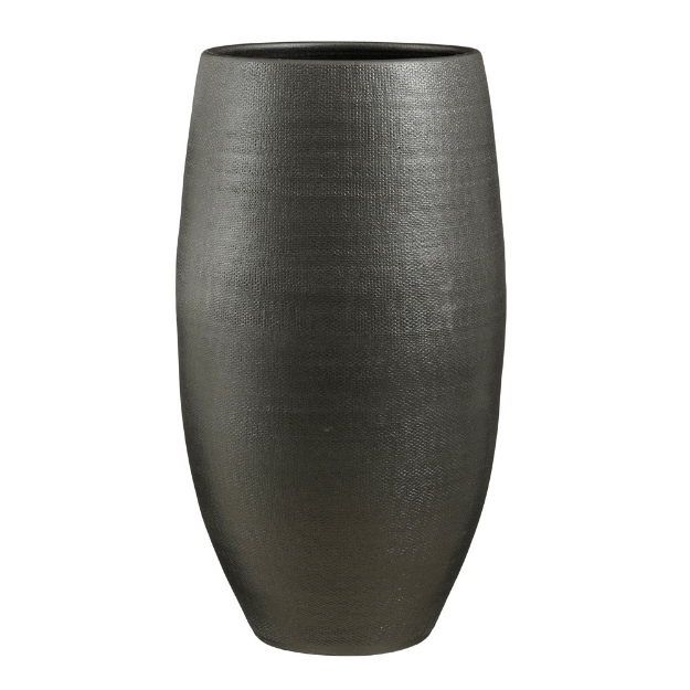 Image de Porto pot ronde anthracite metalliques - h70xd39cm - Mica