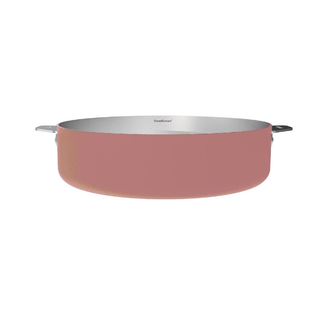 Image de La merveilleuse sauteuse inox 28cm guimauve - Cookut.