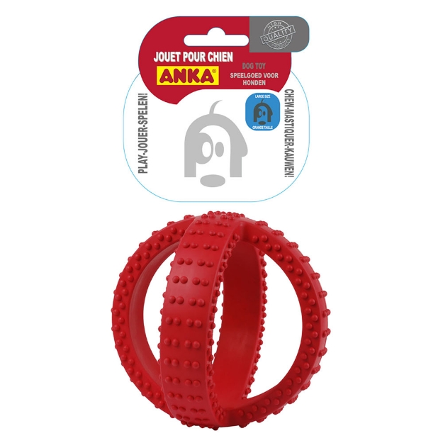 Image de Jouet rubber dental cross ball 18cm ANKA