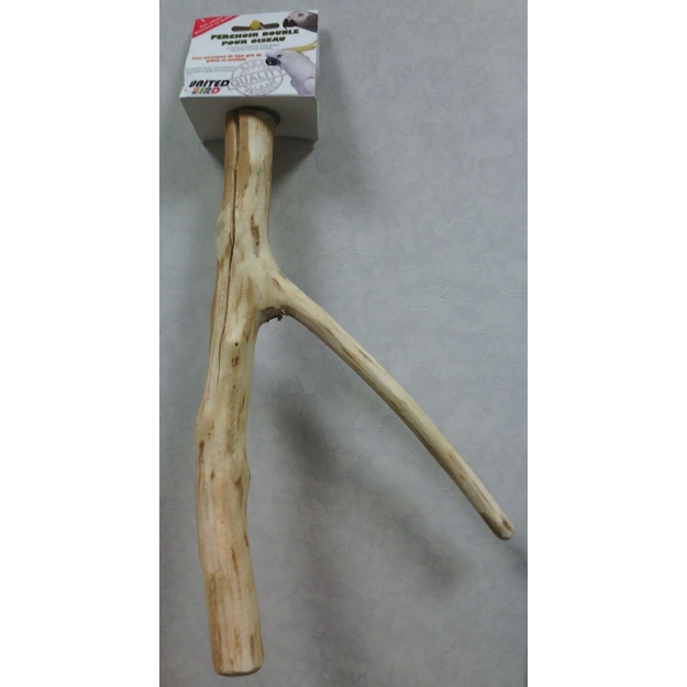 Image de double perchoir bois 35 CM UNITED BIRD