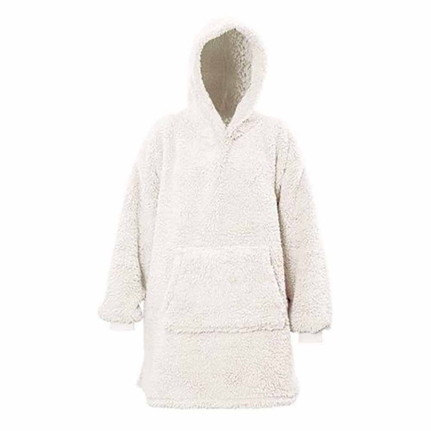 Image de Hoodie Teddy 70x50x87cm dove white