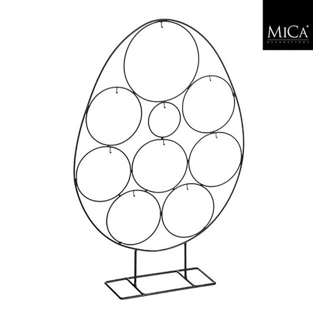 Image de Decoration oeuf paques suspente noir - Mica