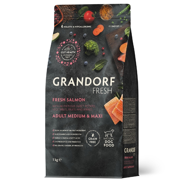Image de Fresh Salmon Adult Medium & Maxi Breeds 1 Kg