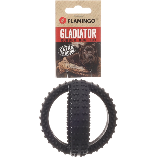 Image de CAOUTCHOUC GLADIATOR CROSS BALL NOIR 10CM