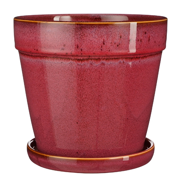 Image de Clint pot avec plat rose d23cm - Mica