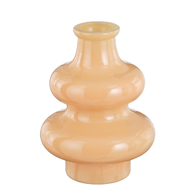 Image de Sira vase verre recycle saumon h16cm - Mica