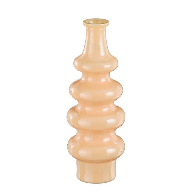 Image de Sira vase verre recycle saumon h40cm - Mica
