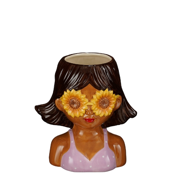 Image de Funny pot madame rose - Mica