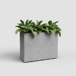 Image de JARDINIÈRE SYDNEY HAUTE RE 80 MA GRIS CLAIR