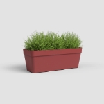 Image de JARDINIÈRE CAPRI 50 MA ROUGE FONCÉ