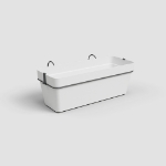 Image de JARDINIÈRE CAPRI BALCON RE KIT 50 MA BLANC