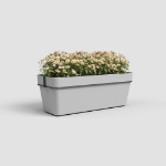 Image de JARDINIÈRE CAPRI BALCON RE KIT 50 MA GRIS CLAIR